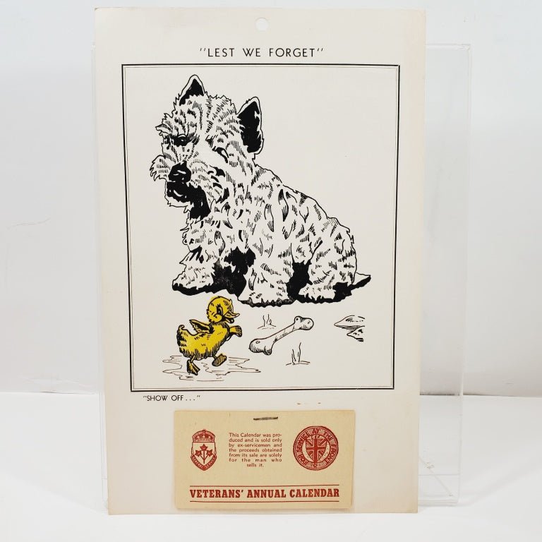 1952 Veteran's Calendar Well Preserved Condition - Unique Collectibles