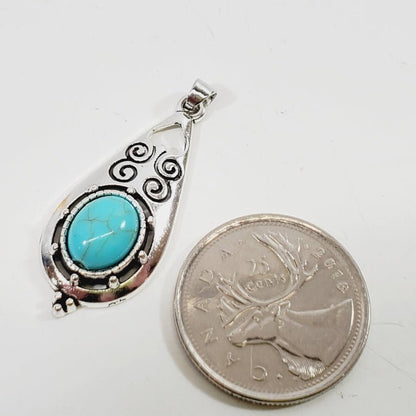 Turquoise Stone Pendant - Unique Collectibles