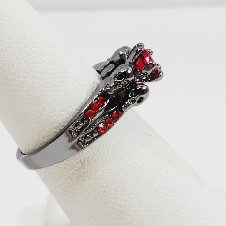 Red Crystal Ring Size 5.5 - Unique Collectibles