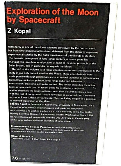 1968 Exploration of the Moon Spacecraft by Z Kopal - Unique Collectibles