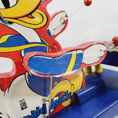 Fisher - Price Donald Duck Xylophone Wooden Pull Toy 185 1938 - 1952 - Unique Collectibles