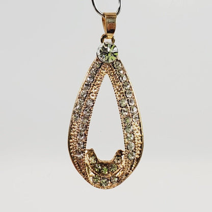 Vintage 1980's Teardrop Shaped Pendant - Unique Collectibles
