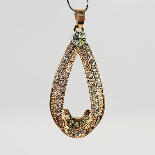 Vintage 1980's Teardrop Shaped Pendant - Unique Collectibles