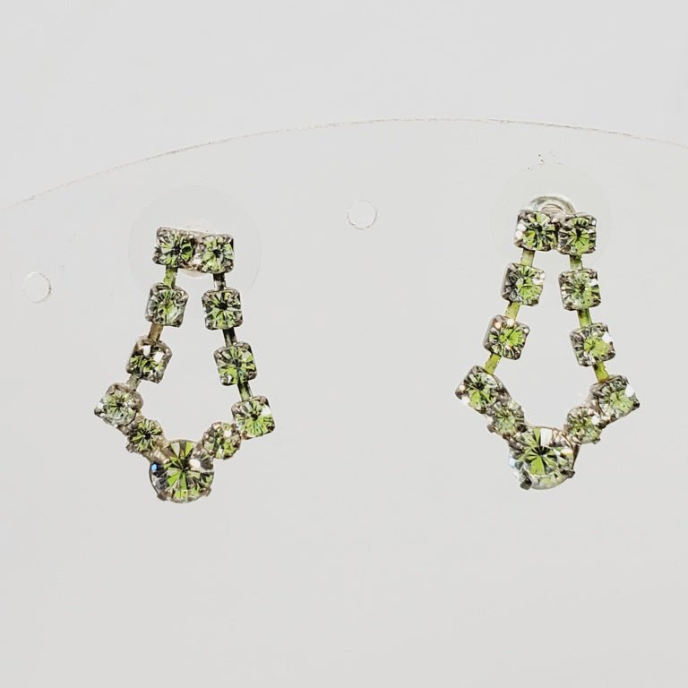 Vintage Rhinestone Earrings - Unique Collectibles