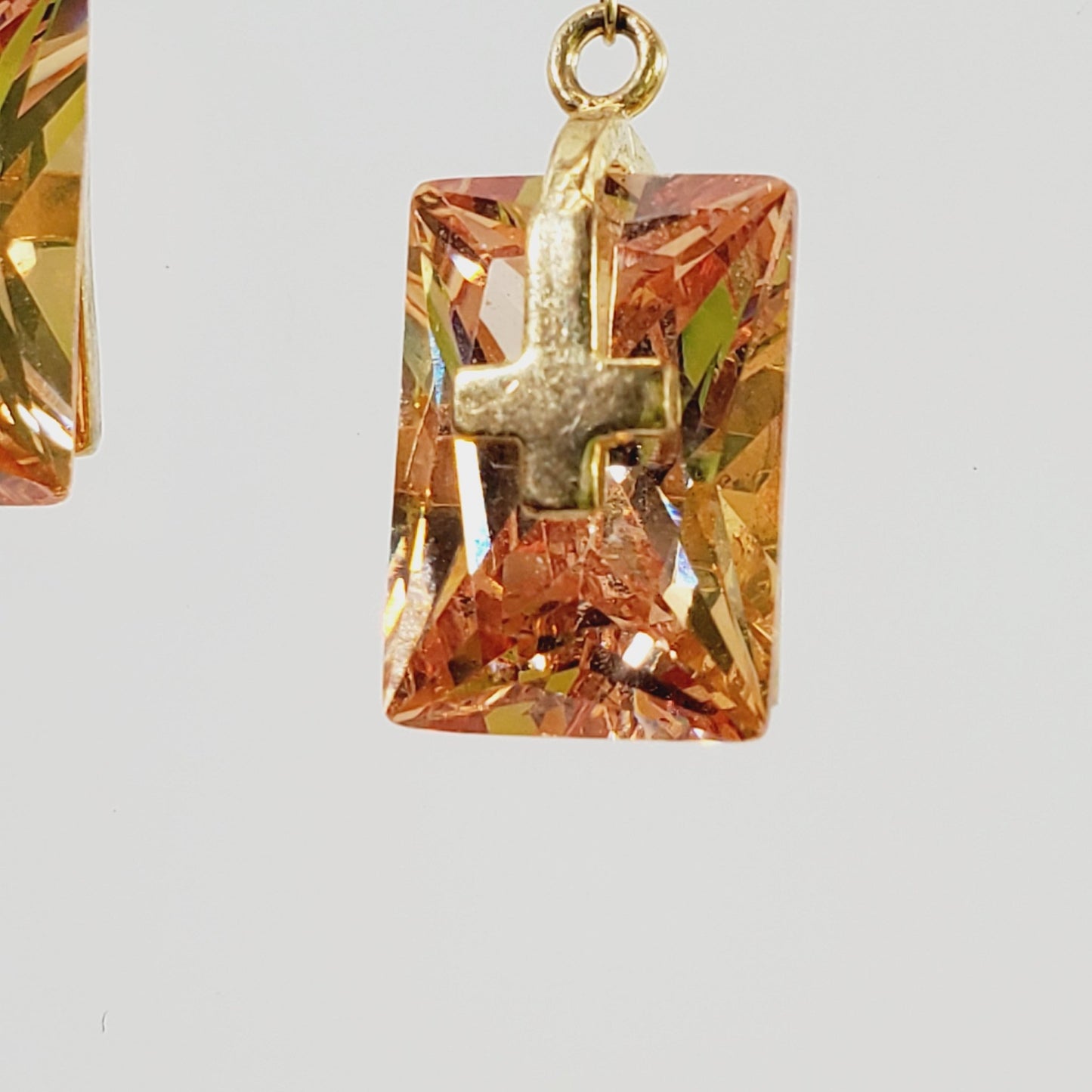 Vintage Crystal Dangling Pierced Earrings - Unique Collectibles