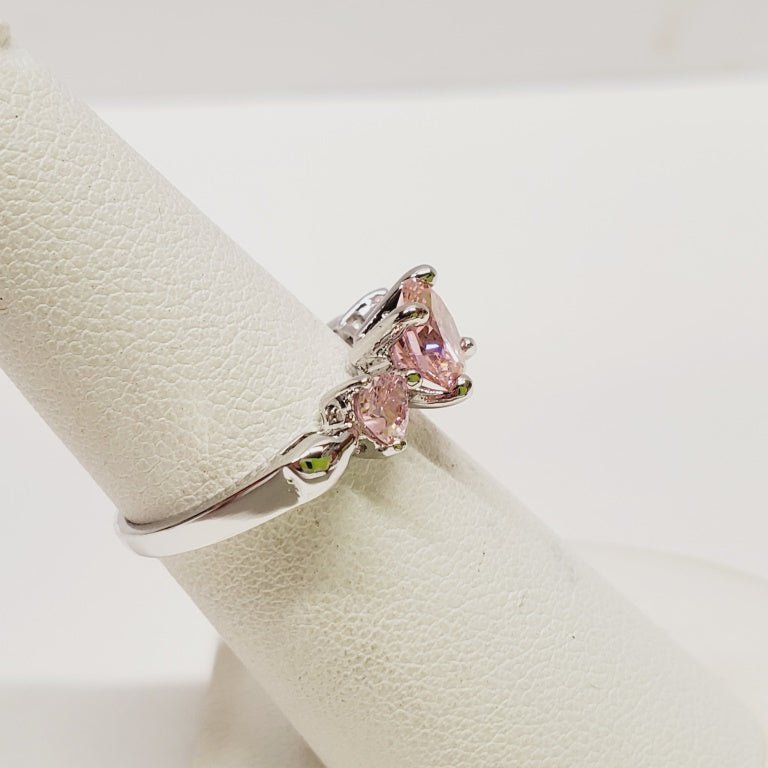 Pink Crystal Ring Size 5.75 - Unique Collectibles