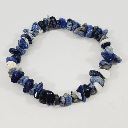 Blue Sodalite Agate Bracelet - Unique Collectibles