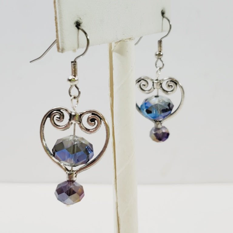 Heart Crystal Earrings - Unique Collectibles