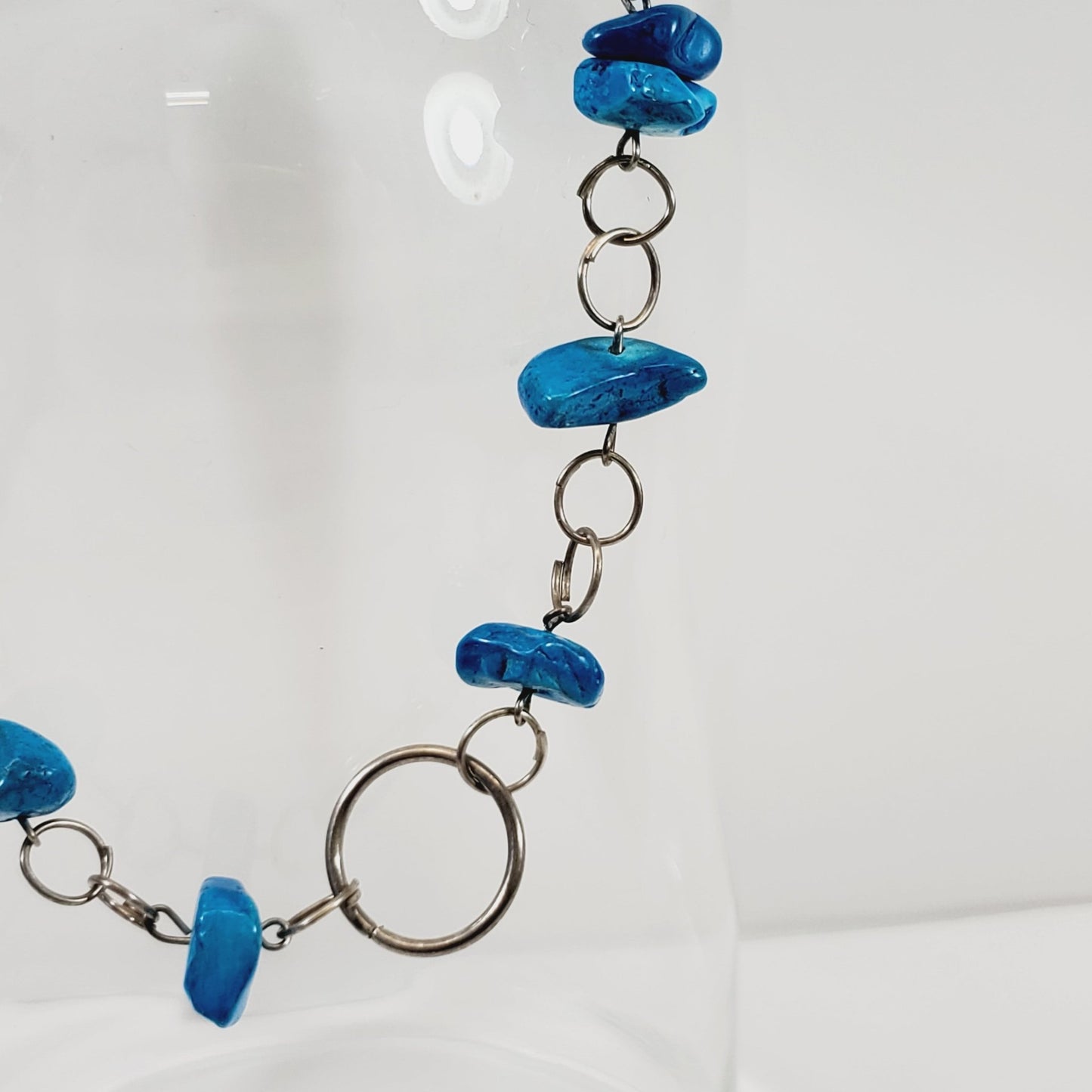 30" Necklace with Blue Stones - Unique Collectibles