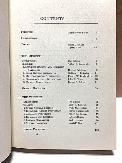 1962 Space Flight Report American Rocket Society Edited by Jerry and Vivian Grey - Unique Collectibles