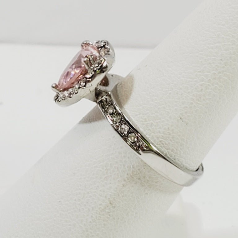 Pink Crystal Ring Size 6.5 - Unique Collectibles