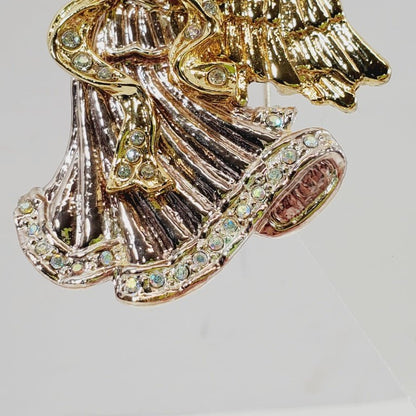 Angel Brooch with Crystals - Unique Collectibles