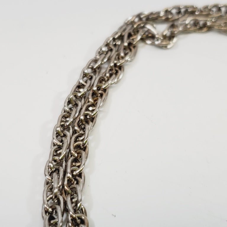 Vintage 1980's Sweater Necklace with Pendant 24" - Unique Collectibles