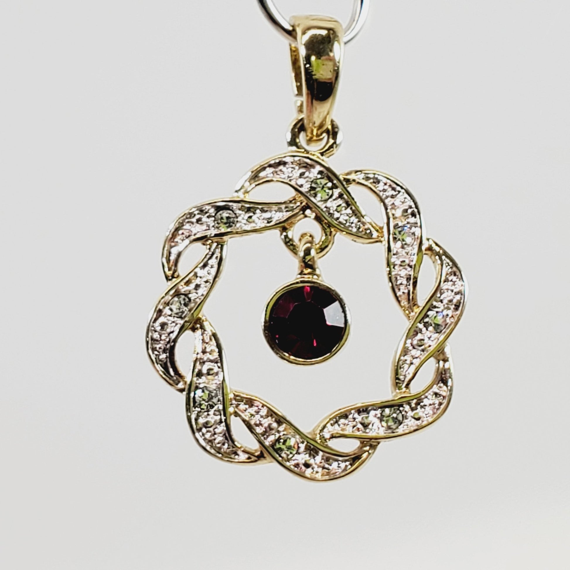 Red Crystal Pendant - Unique Collectibles