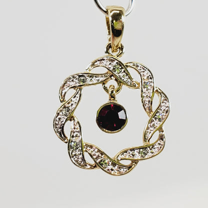 Red Crystal Pendant - Unique Collectibles