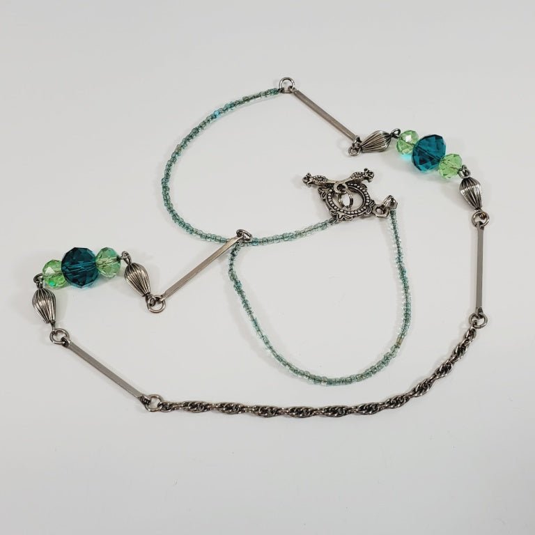 Vintage Handmade Necklace 24" With Toggle Closure - Unique Collectibles