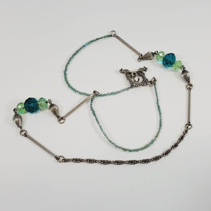 Vintage Handmade Necklace 24" With Toggle Closure - Unique Collectibles