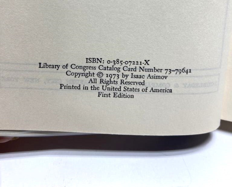 First Edition 1973 The Tragedy of the Moon by Isaac Asimov - Unique Collectibles