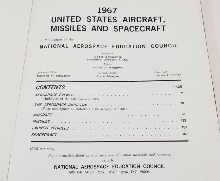 1967 United States Aircraft Missiles & Spacecraft - Unique Collectibles