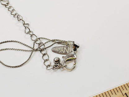 Vintage Triple Strand Necklace 21" Stamped NY - Unique Collectibles