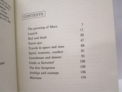 The Greening of Mars written by James Lovelock & Michael Allaby - Unique Collectibles