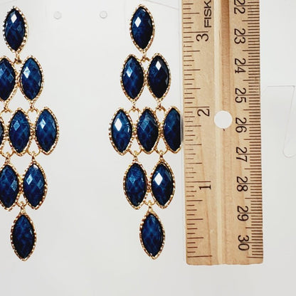 Long Blue Earrings - Unique Collectibles