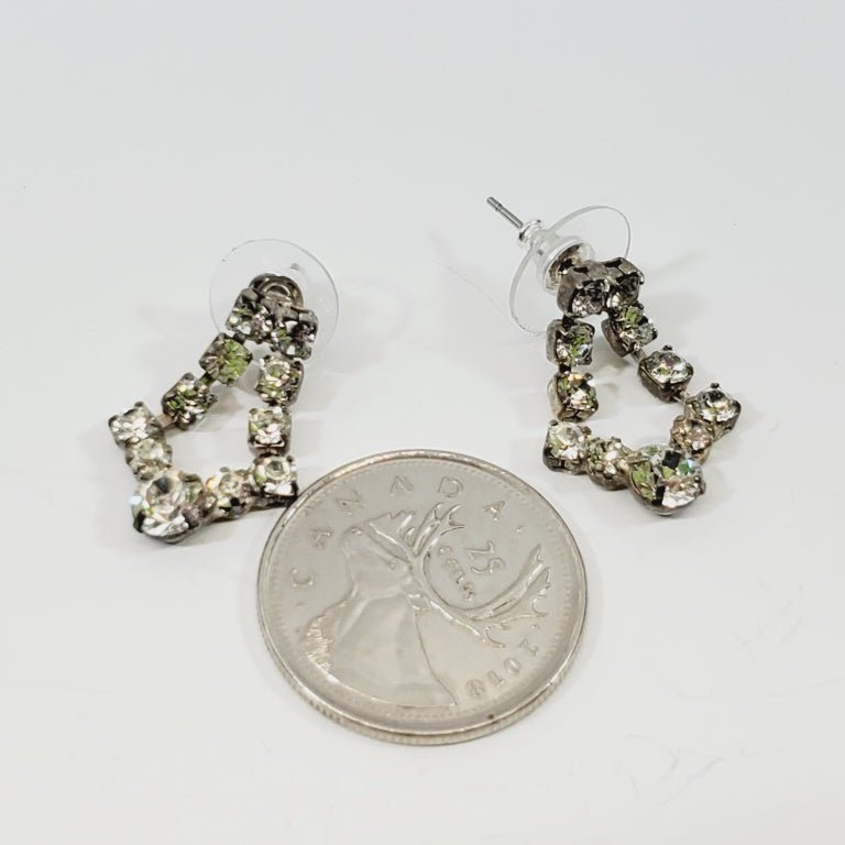 Vintage Rhinestone Earrings - Unique Collectibles