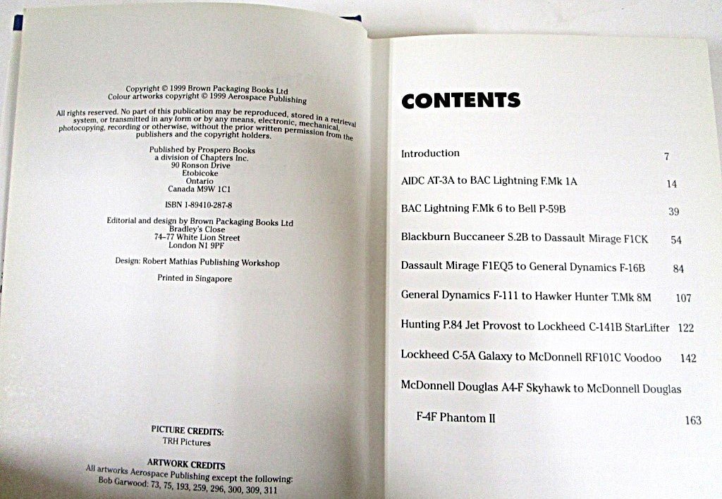 BOOK Attack & Interceptor Jets by Michael Sharpe 1999 - Unique Collectibles