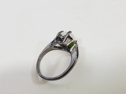 Fire Opal Created Ring Size 7 - Unique Collectibles