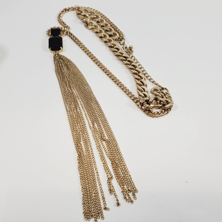 1980's Statement 16" Necklace with a 9" Pendant - Unique Collectibles