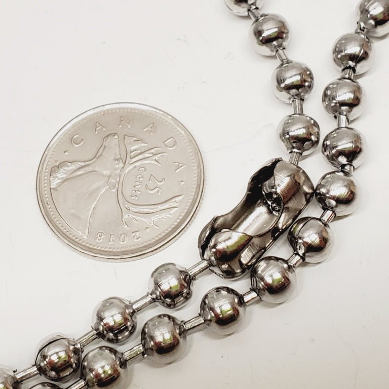 Stainless Steel Ball Chain Necklace 22" - Unique Collectibles