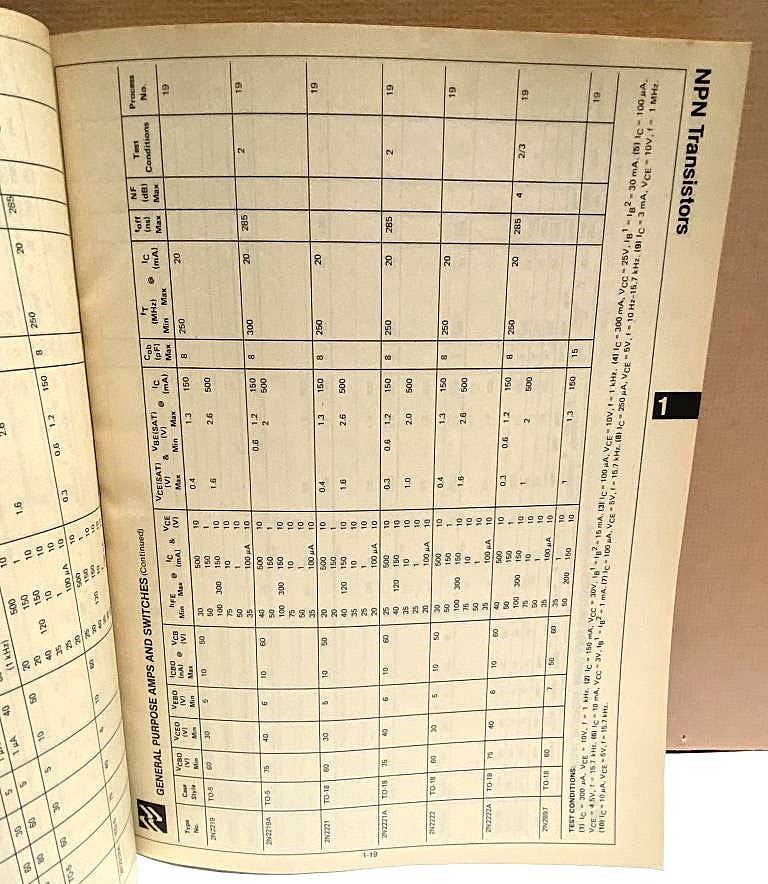 Transistor Databook National Semiconductor Corp - Unique Collectibles