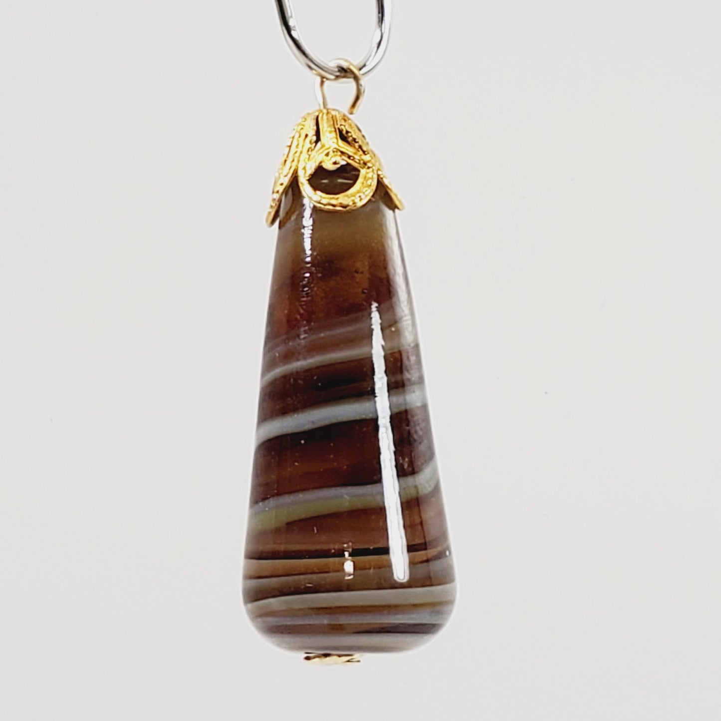 Vintage Art Glass Pendant - Unique Collectibles