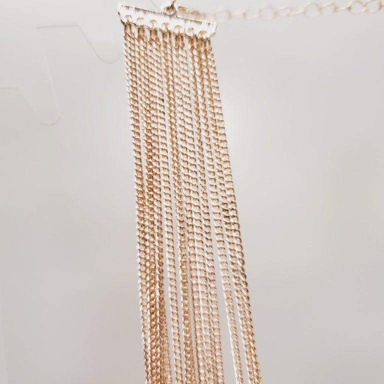 Vintage Multi Strand Chain Necklace 18" - Unique Collectibles