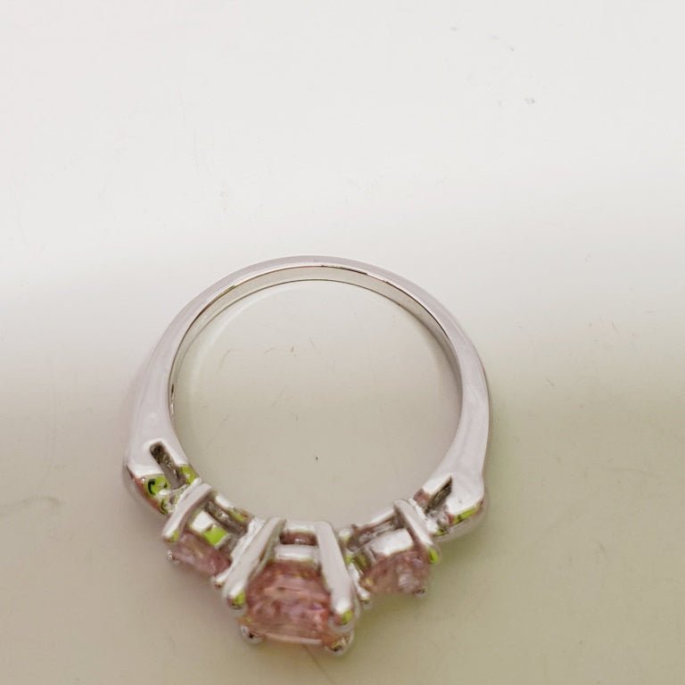 Pink Crystal Ring Size 5.75 - Unique Collectibles