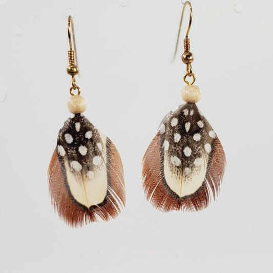 Real Feather Pierced Earrings - Unique Collectibles