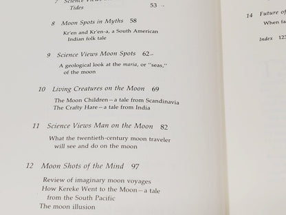 1971 Book Moon in Fact and Fancy by Alfred Slote - Unique Collectibles
