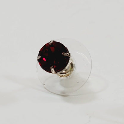 Gorgeous Red Crystal Stud Earrings - Unique Collectibles