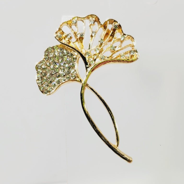 Crystal Flower Brooch - Unique Collectibles