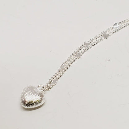 Dainty Chain With Heart Pendant 18" - Unique Collectibles