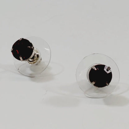 Gorgeous Red Crystal Stud Earrings - Unique Collectibles