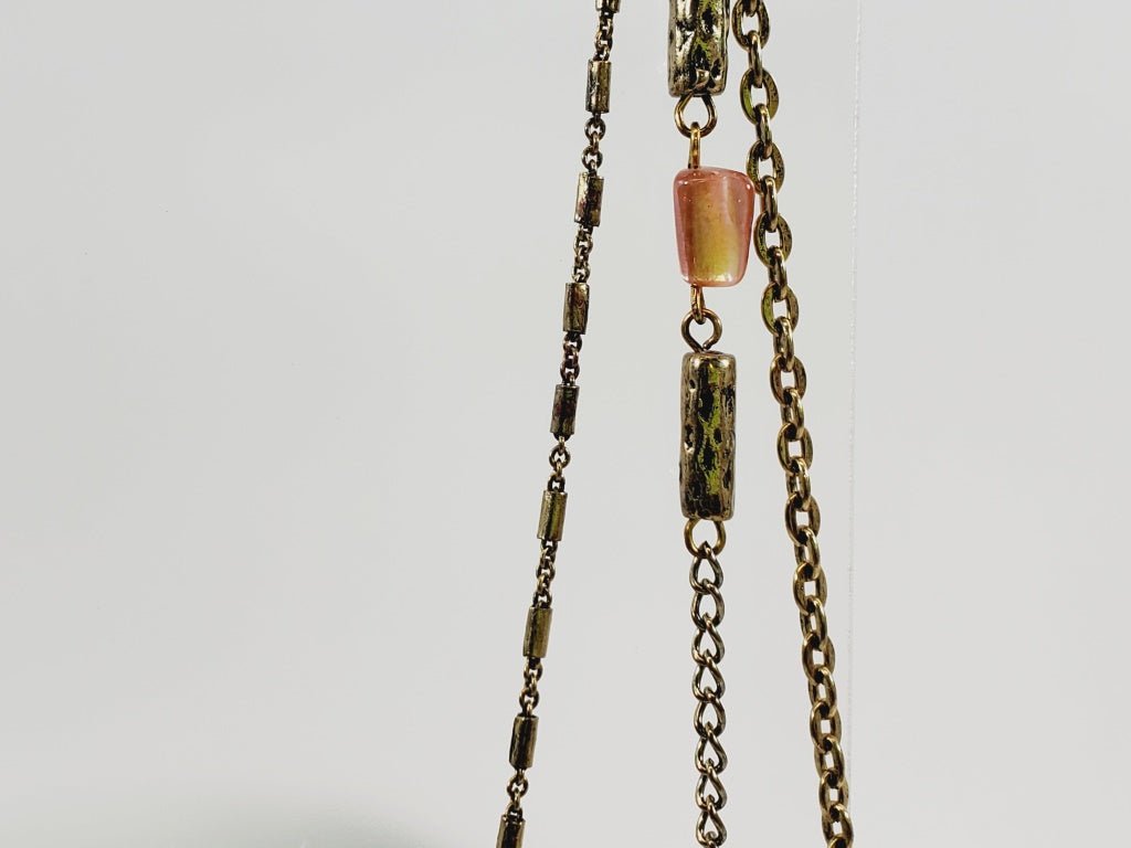 Vintage Triple Strand Necklace 27" - Unique Collectibles