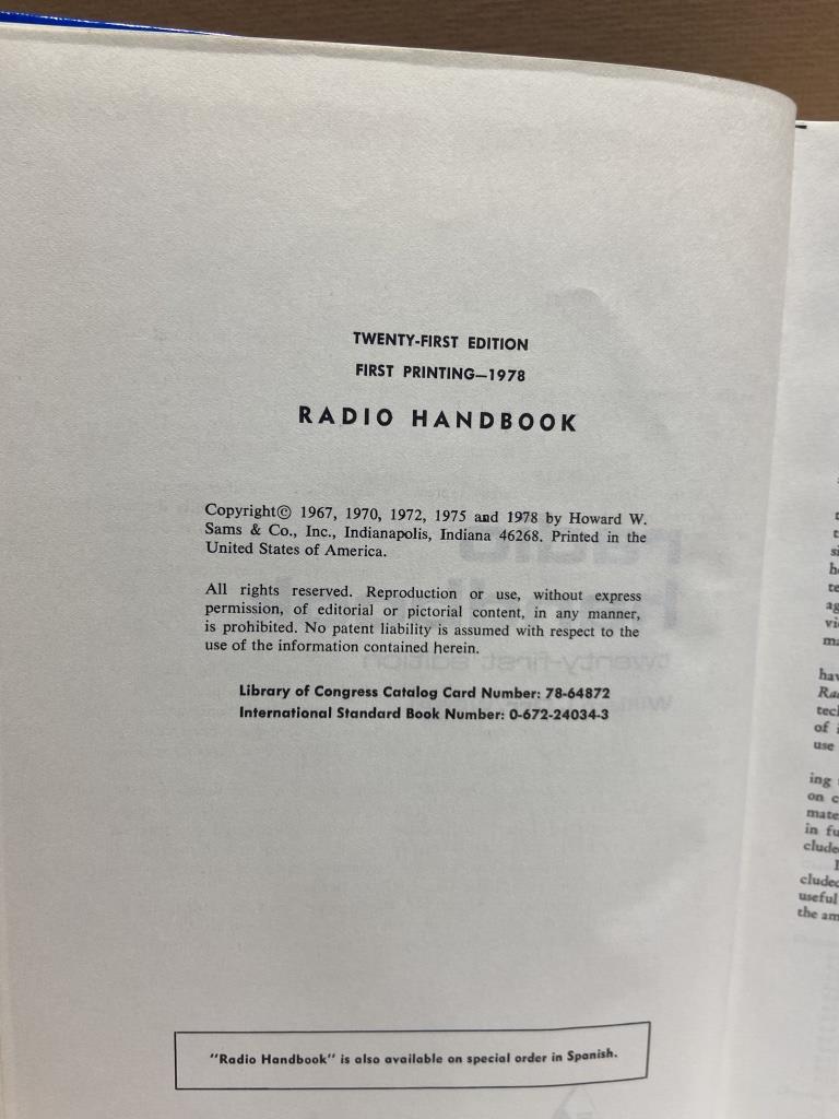 Technical Hardcover Radio Handbook by William I. Orr - Unique Collectibles