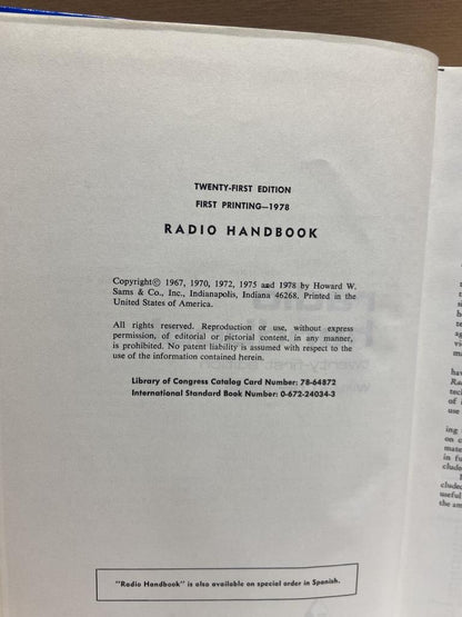 Technical Hardcover Radio Handbook by William I. Orr - Unique Collectibles