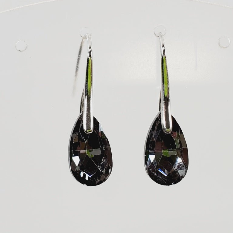 Black Crystal Earrings - Unique Collectibles