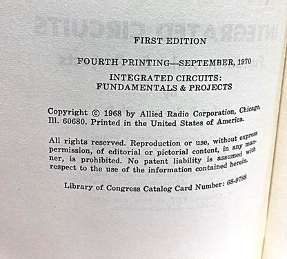 Integrated Circuits Fundamentals & Circuits by&nbsp;Rufus P. Turner - Unique Collectibles