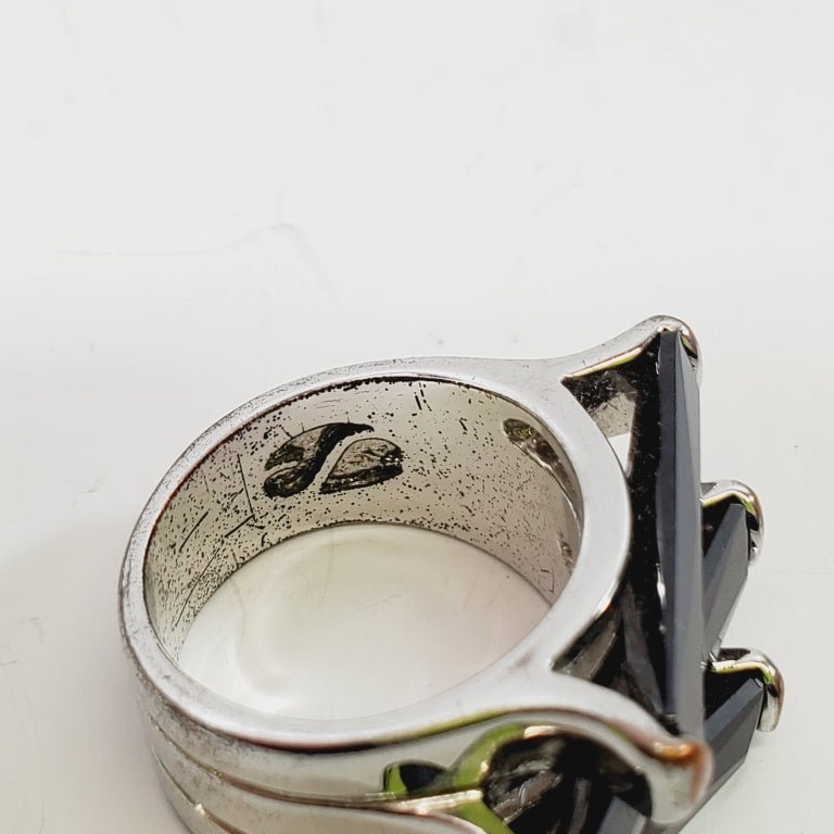 Vintage Crystal Ring Size 7 - Unique Collectibles